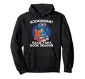 Bookworm Please Im Book Dragon Hoodie - Streetwear Style for Adults - T-Shirt, Sweatshirt, Hoodie