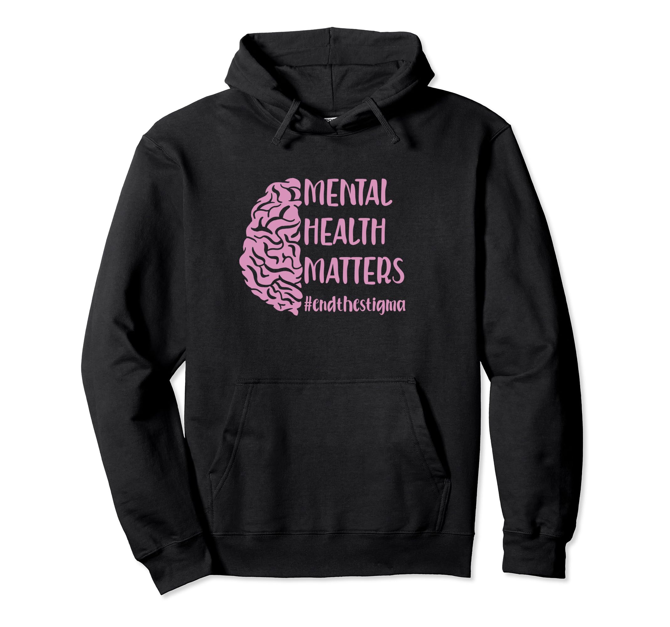 End Stigma Mental Health Awareness Hoodie - Trendy Graphic Men Women - T-Shirt, Sweatshirt, Hoodie