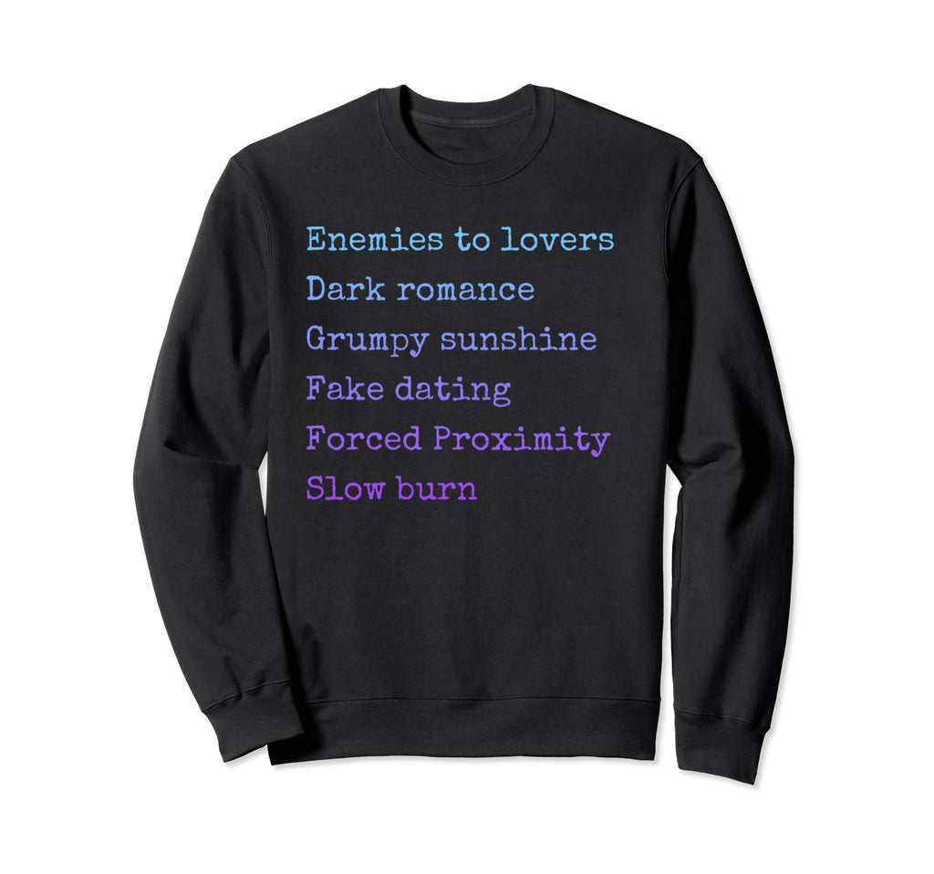 Bibliophile Romance Book Genre Sweatshirt - Custom Art Print Unisex - T-Shirt, Sweatshirt, Hoodie