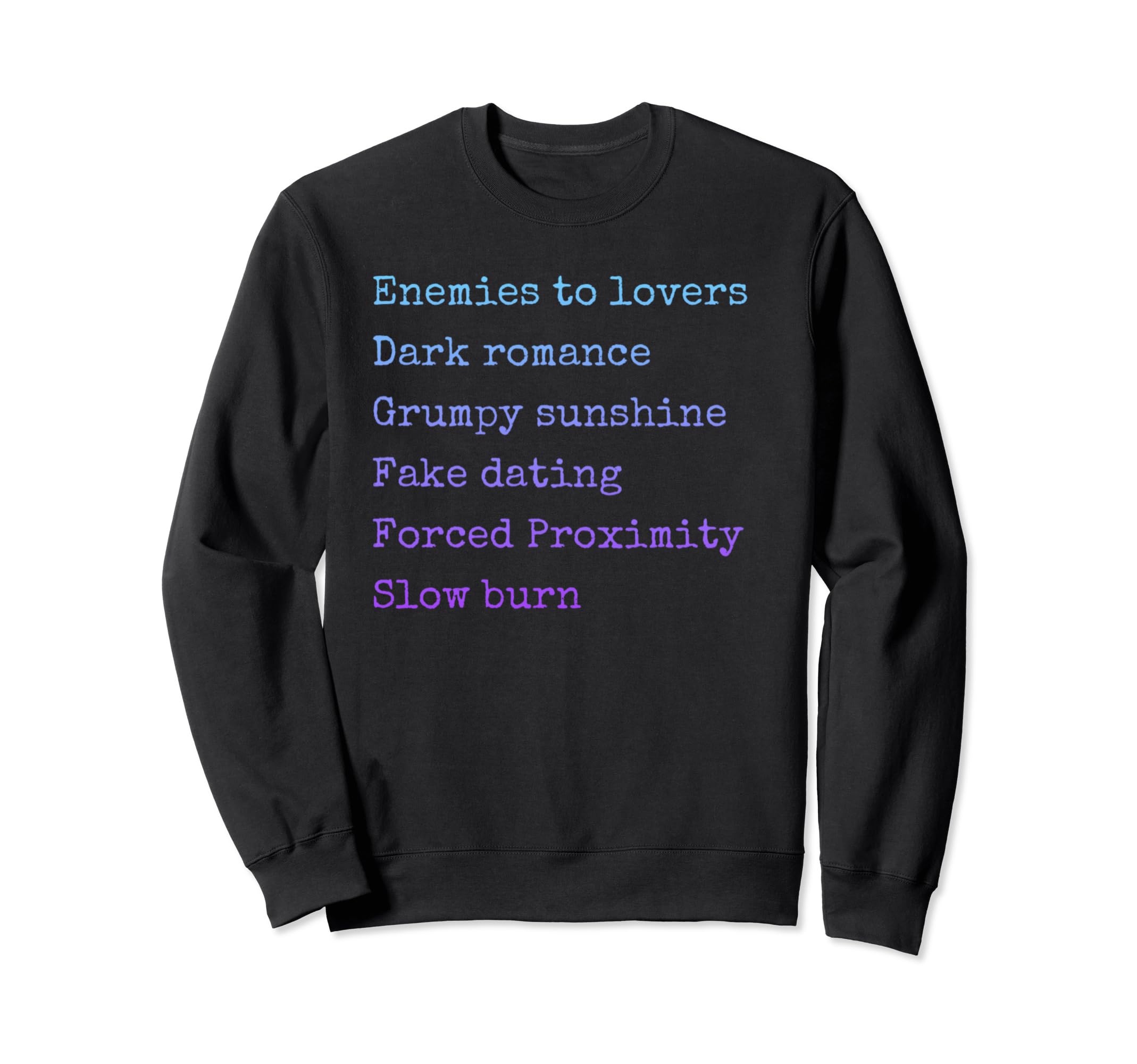 Bibliophile Romance Book Genre Sweatshirt - Custom Art Print Unisex - T-Shirt, Sweatshirt, Hoodie