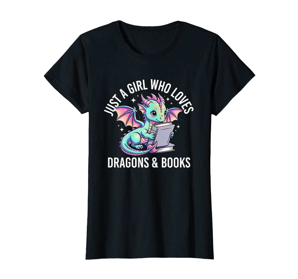 Just Who Loves Dragons And Books Reading T-Shirt - Streetwear Style Unisex - T-Shirt, Sweatshirt, Hoodie