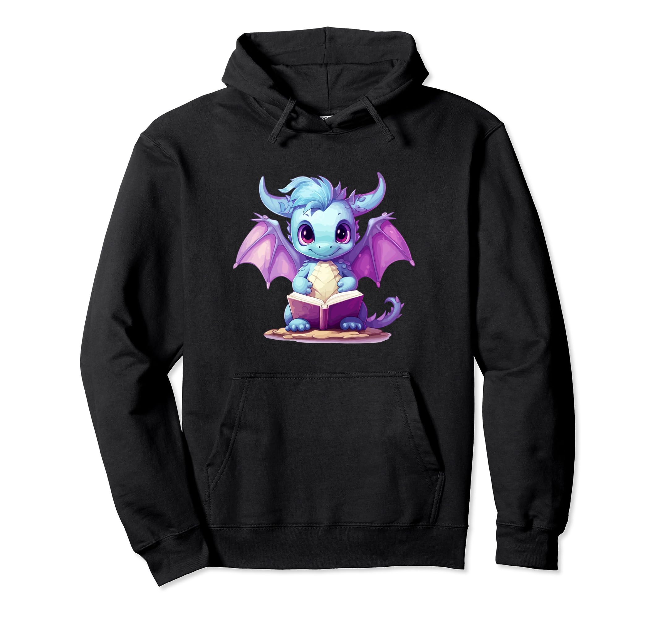 Dragon Book Hoodie - Custom Art Print Unisex - T-Shirt, Sweatshirt, Hoodie