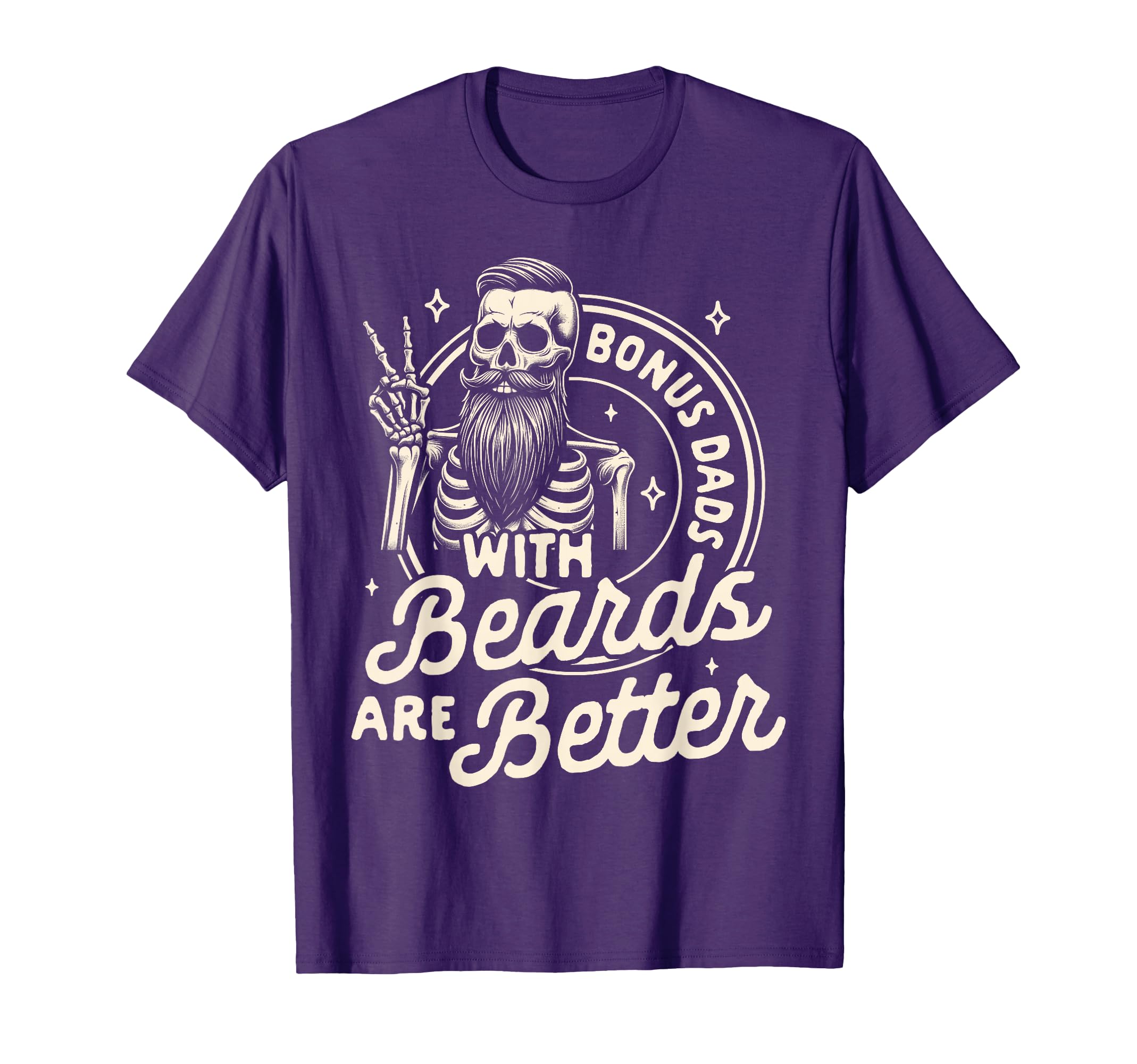 Bearded Dad Step Dad Bonus Dads T-Shirt - Casual Everyday Wear for Adults - T-Shirt, Sweatshirt, Hoodie