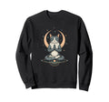 Meditating Cat Zen Pose Sweatshirt - Casual Everyday Wear for Adults - T-Shirt, Sweatshirt, Hoodie