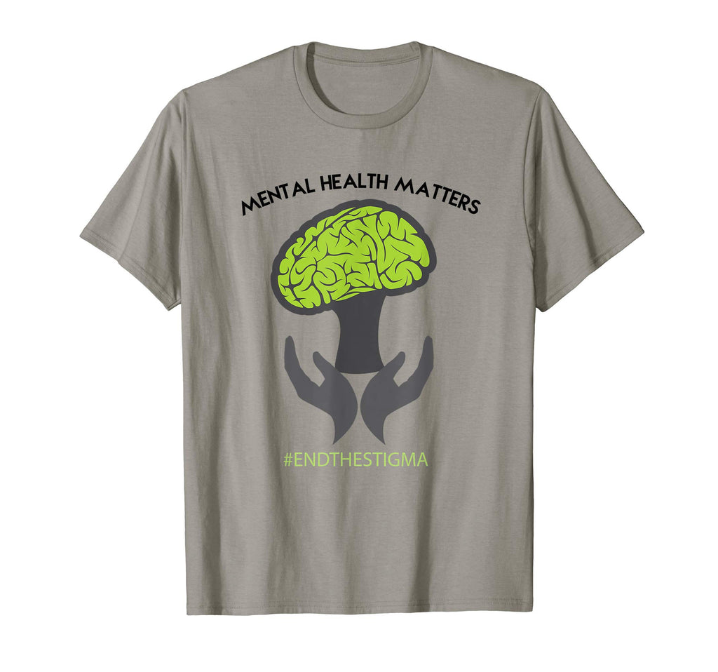 Mental Health Matters End Stigma T-Shirt - Novelty Apparel for Adults - T-Shirt, Sweatshirt, Hoodie