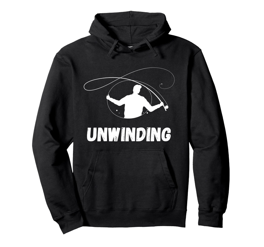 Funny Fishing Self Care Unwinding Hoodie - Streetwear Style Unisex - T-Shirt, Sweatshirt, Hoodie