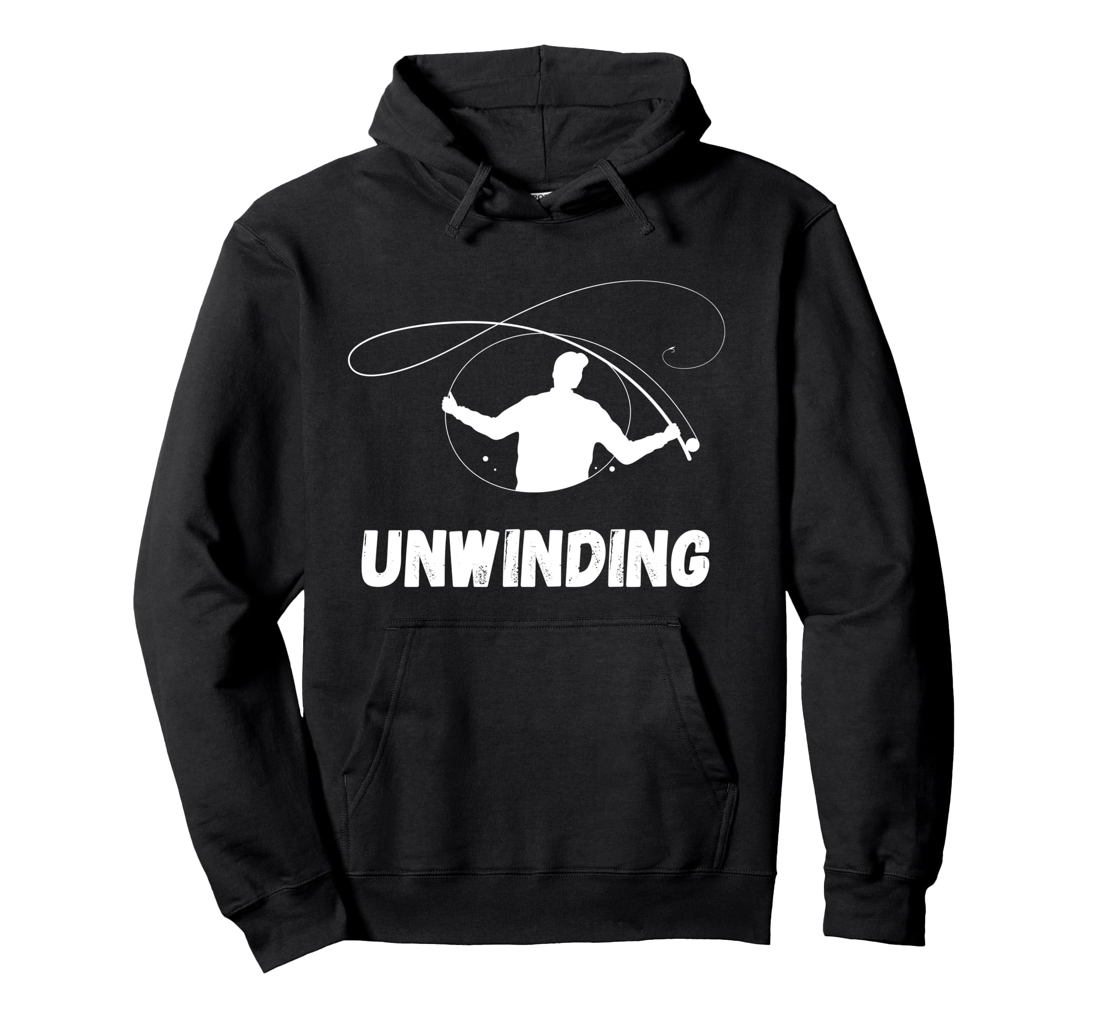 Funny Fishing Self Care Unwinding Hoodie - Streetwear Style Unisex - T-Shirt, Sweatshirt, Hoodie