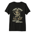 Funny Toad Gardener I Bury Things Maybe T-Shirt - Minimalist Print Unisex - T-Shirt, Sweatshirt, Hoodie