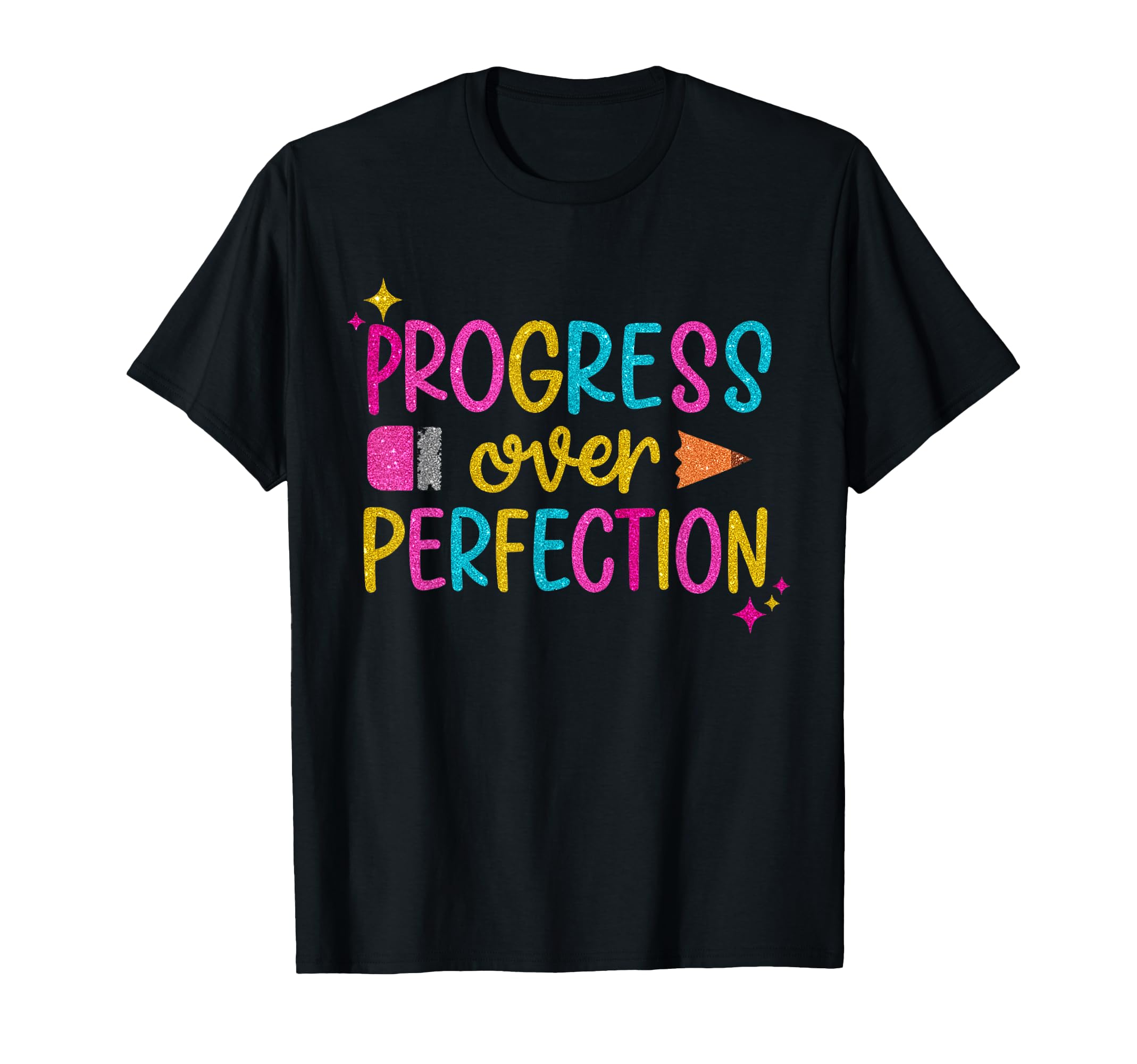 Progress Over Perfection School T-Shirt - Trendy Graphic Unisex - T-Shirt, Sweatshirt, Hoodie
