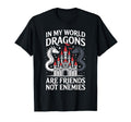 Fantasy Book Bookish My World Dragons T-Shirt - Aesthetic Graphic Unisex - T-Shirt, Sweatshirt, Hoodie