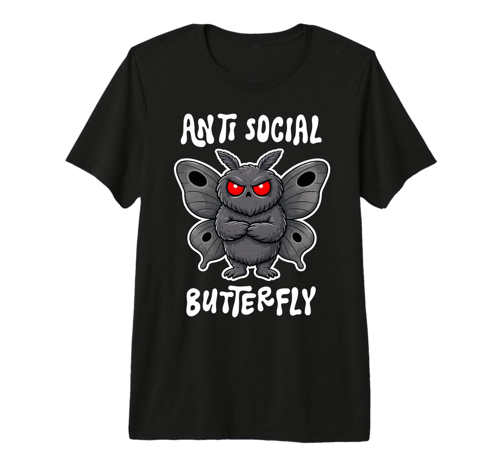 Anti Social Butterfly Funny Introvert T-Shirt - Graphic Print Men Women - T-Shirt, Sweatshirt, Hoodie