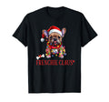 Frenchie Claus French Bulldog Dog T-Shirt - Novelty Apparel for Adults - T-Shirt, Sweatshirt, Hoodie