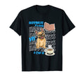 Happiness Is French Bulldogs Books Coffee T-Shirt - Trendy Graphic Unisex - T-Shirt, Sweatshirt, Hoodie