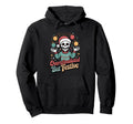 Overstimulated But Festive Skeleton Spirit Hoodie - Custom Art Print Unisex - T-Shirt, Sweatshirt, Hoodie