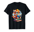 Dragon Glasses Reading Book Bookworm T-Shirt - Custom Art Print Men Women - T-Shirt, Sweatshirt, Hoodie