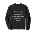 Blessed Are Overthinkers Funny Sweatshirt - Unique Graphic for Adults - T-Shirt, Sweatshirt, Hoodie
