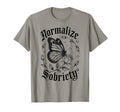 Funny Normalize Sobriety Aa Na Award T-Shirt - Trendy Graphic for Adults - T-Shirt, Sweatshirt, Hoodie
