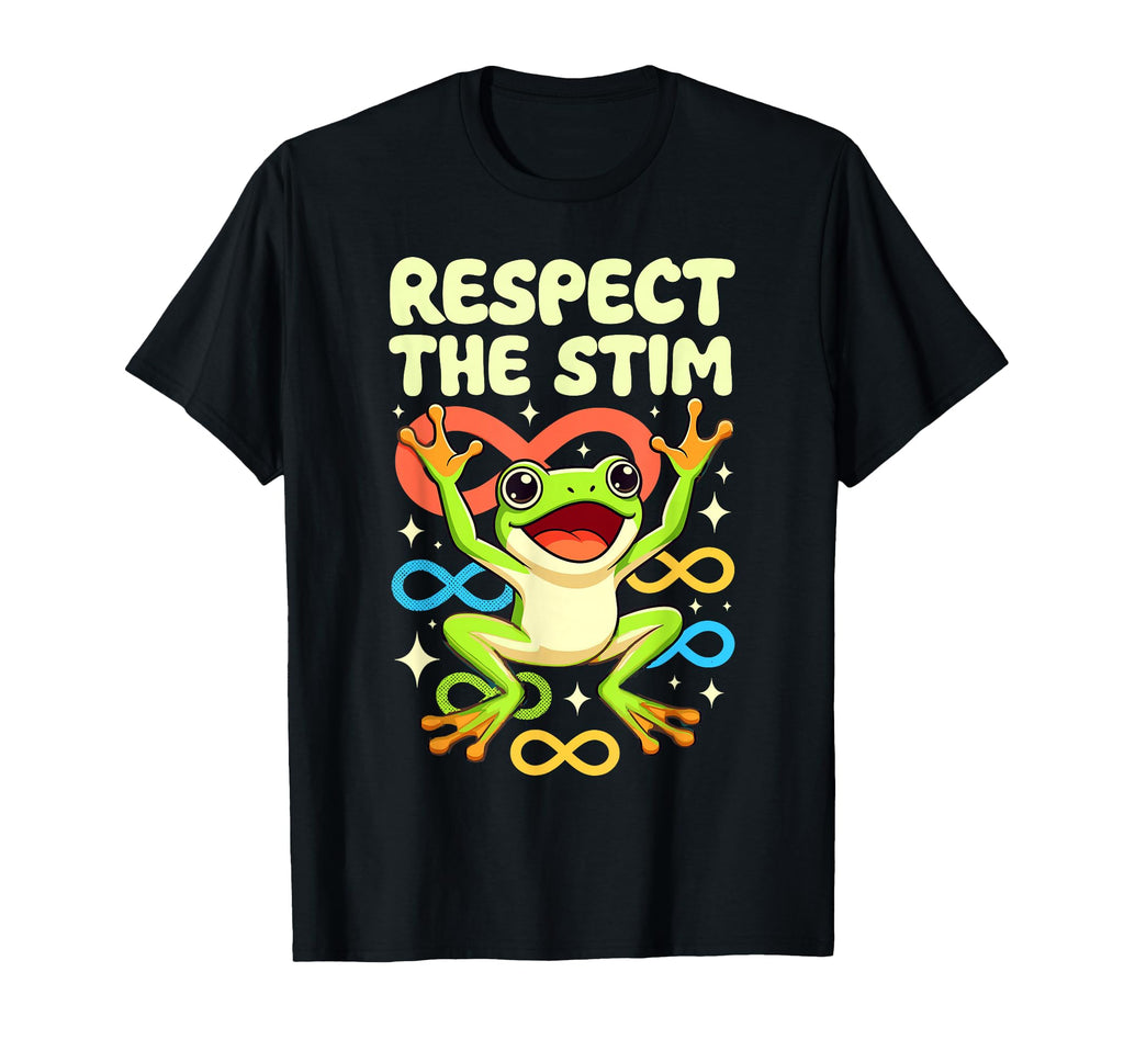 Respect Stim Infinity Frog T-Shirt - Graphic Print Unisex - T-Shirt, Sweatshirt, Hoodie