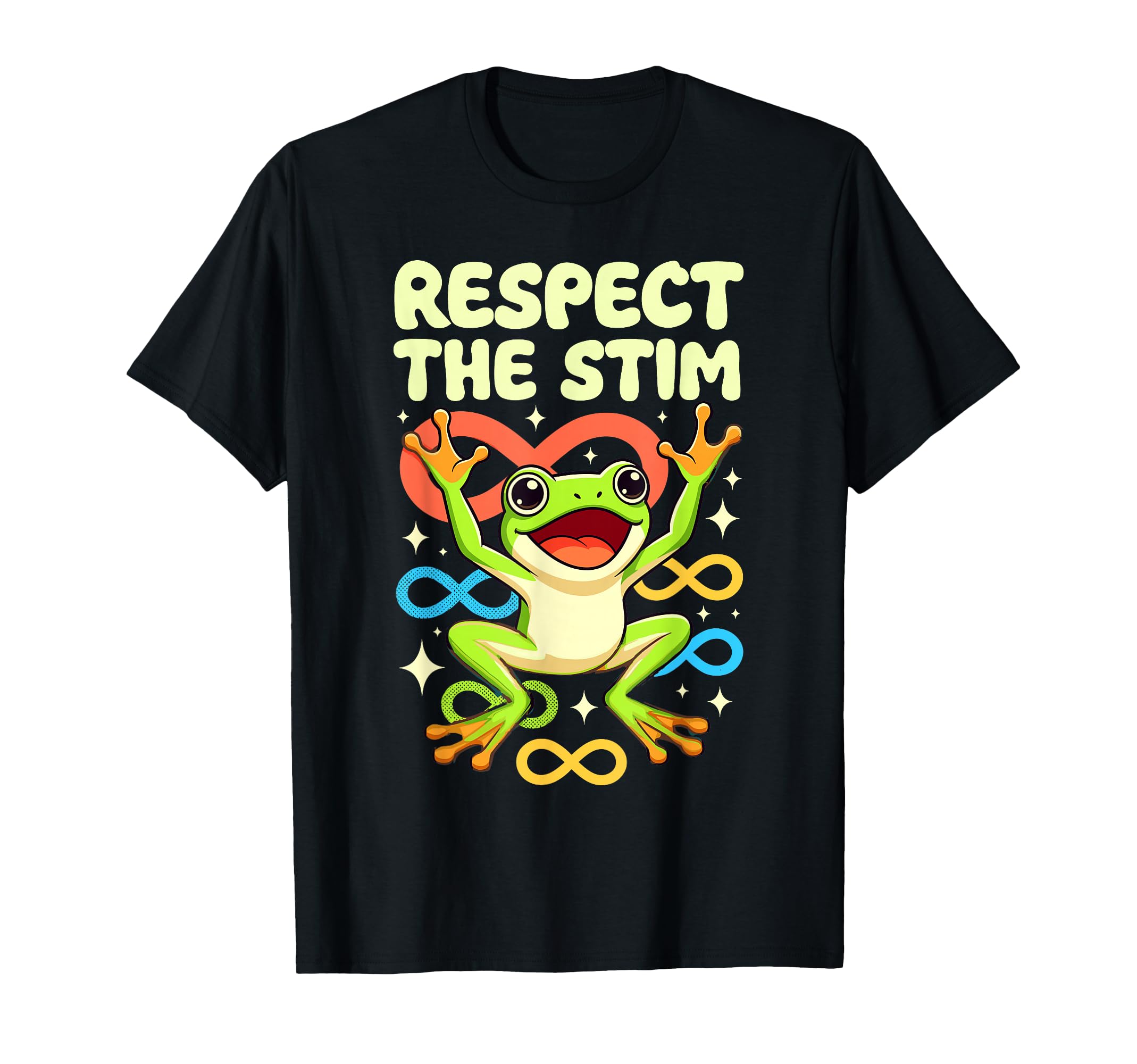 Respect Stim Infinity Frog T-Shirt - Graphic Print Unisex - T-Shirt, Sweatshirt, Hoodie