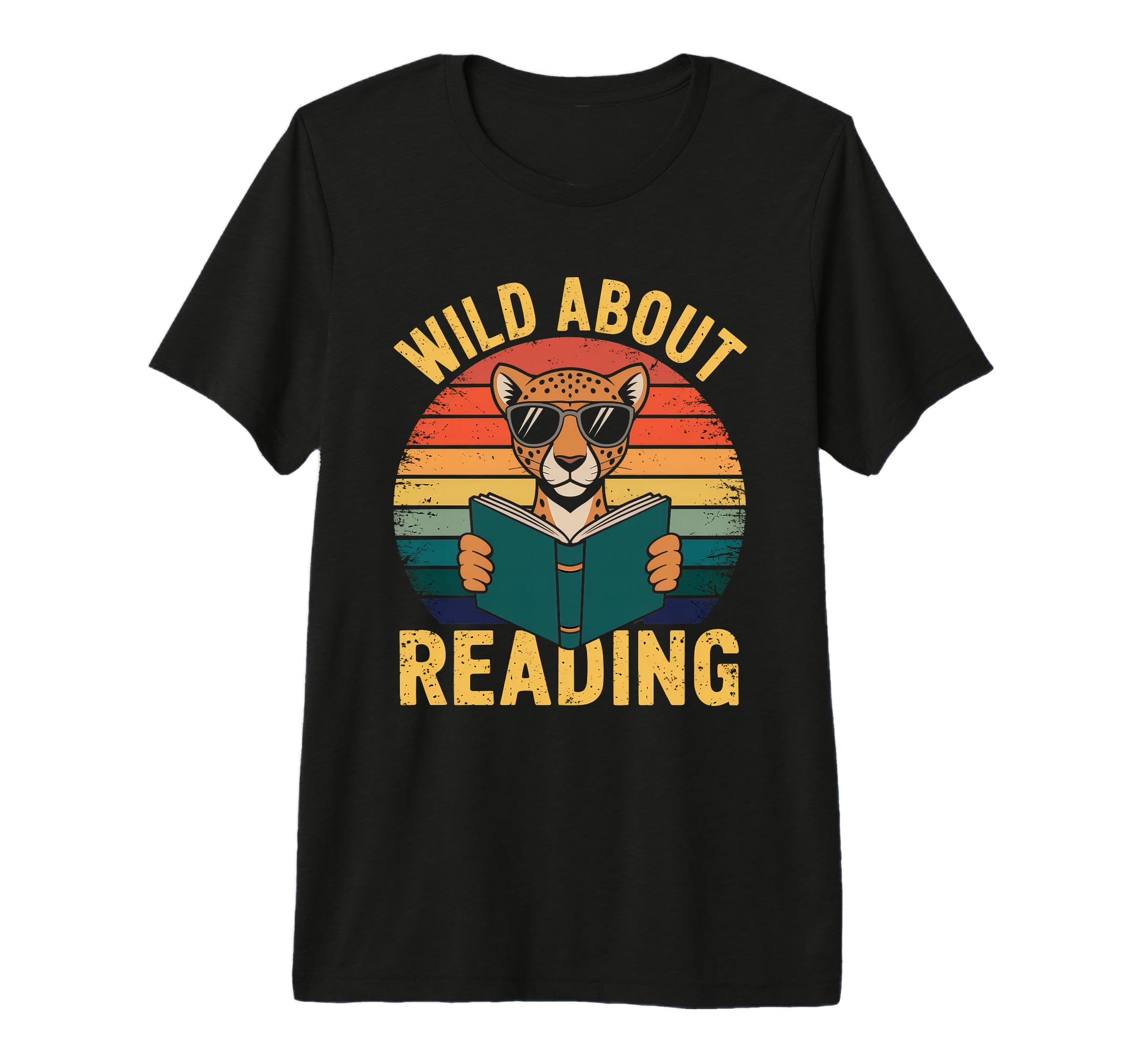 Wild About Reading Books Reader T-Shirt - Fun Novelty Design Men Women - T-Shirt, Sweatshirt, Hoodie