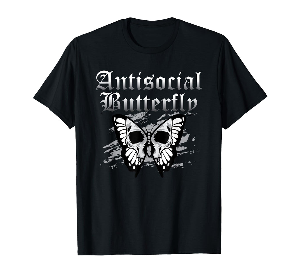 Antisocial Butterfly Introvert Anti Social T-Shirt - Graphic Print Unisex - T-Shirt, Sweatshirt, Hoodie