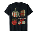 Merry Bookmas Book Lover T-Shirt - Novelty Apparel for Adults - T-Shirt, Sweatshirt, Hoodie