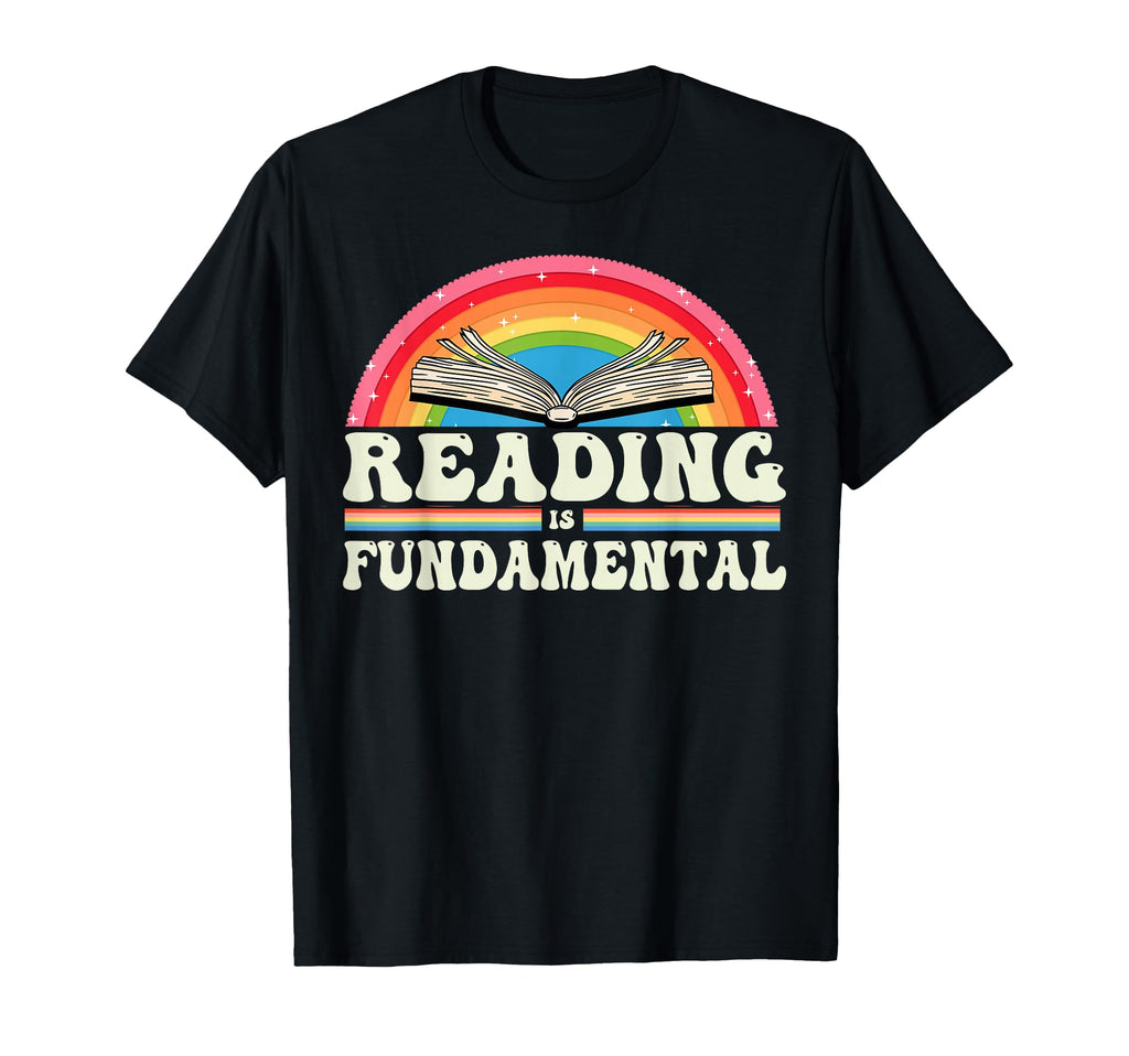 Reading Is Fundamental Geeky Bookworm T-Shirt - Graphic Print for Adults - T-Shirt, Sweatshirt, Hoodie