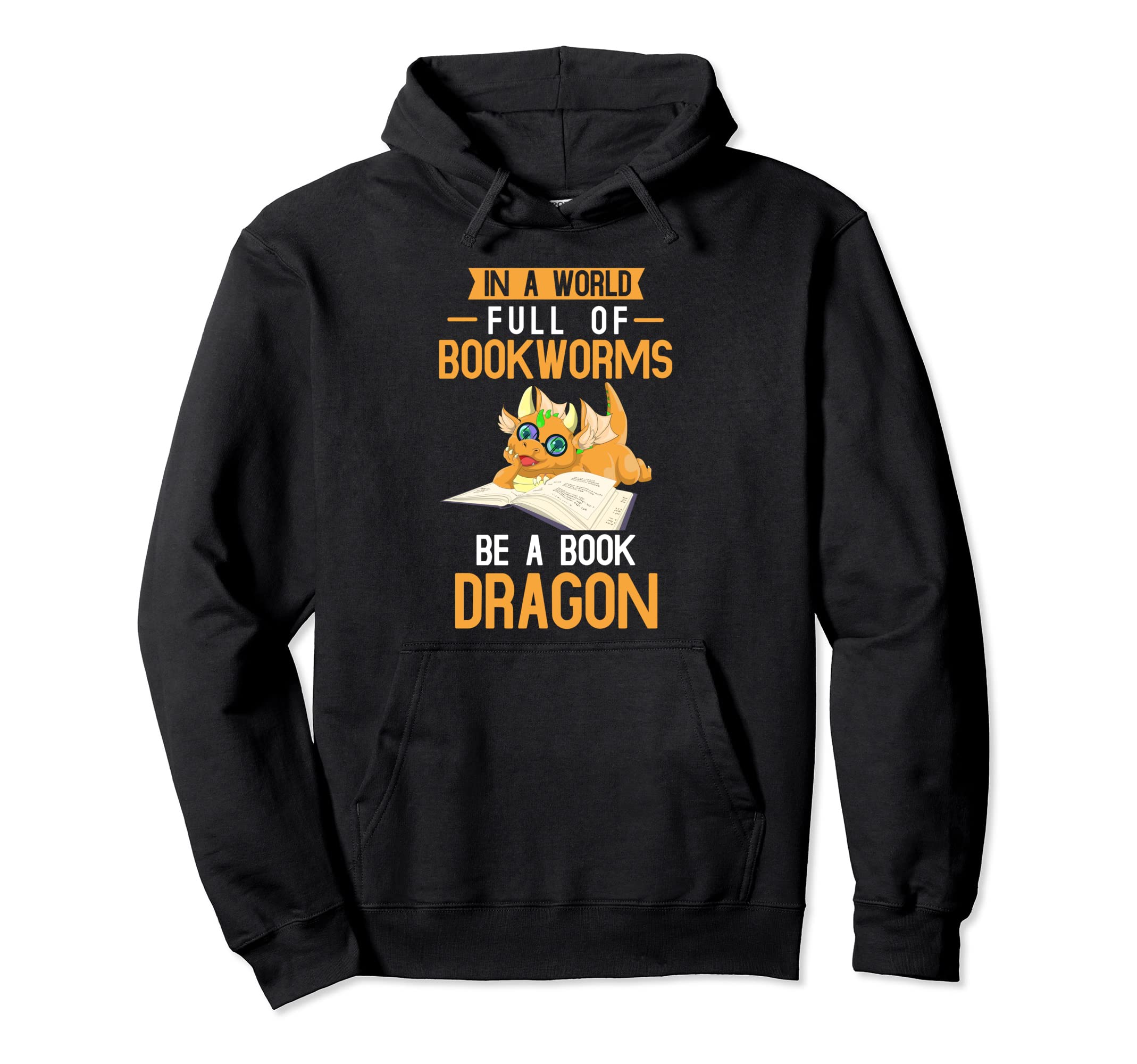 Fantasy Creature Library Bookworm Hoodie - Novelty Apparel Men Women - T-Shirt, Sweatshirt, Hoodie