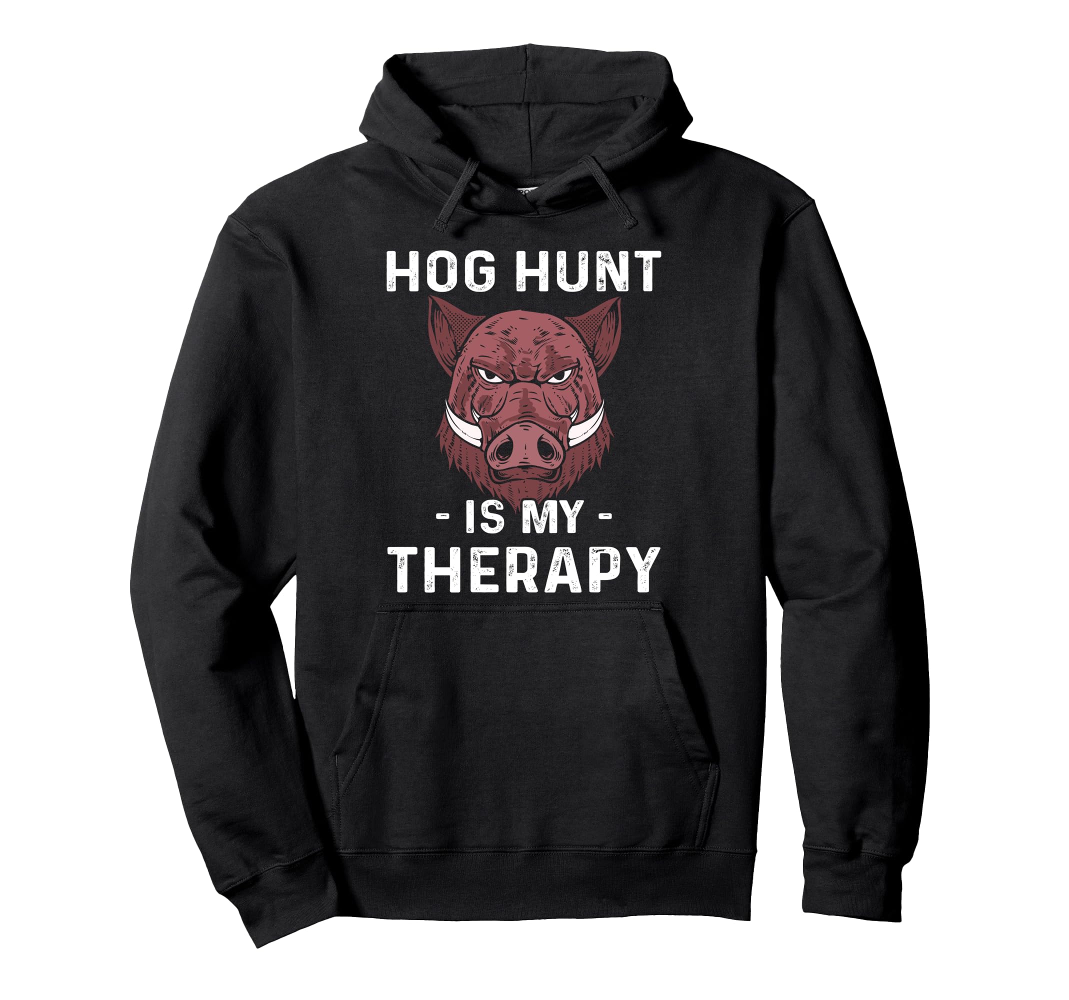 Dog Hunt Is My Therapy Wild Hog Hunting Hoodie - Aesthetic Graphic Unisex - T-Shirt, Sweatshirt, Hoodie