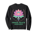 Inner Peace Seeker Lotus Moon Sweatshirt - Fun Novelty Design Men Women - T-Shirt, Sweatshirt, Hoodie