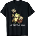 We Thrift At Dawn Vintage Funny Frog Thrifting Meme T-Shirt Unisex T-shirt, Sweatshirt, Hoodie, Long Sleeve Tee - T-Shirt, Sweatshirt, Hoodie