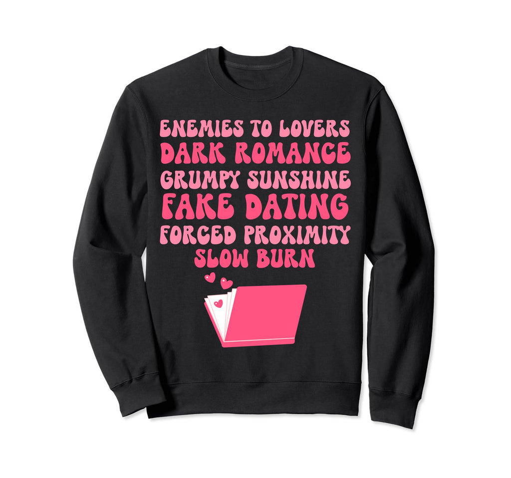 Bibliophile Romance Book Genre Sweatshirt - Custom Art Print Unisex - T-Shirt, Sweatshirt, Hoodie