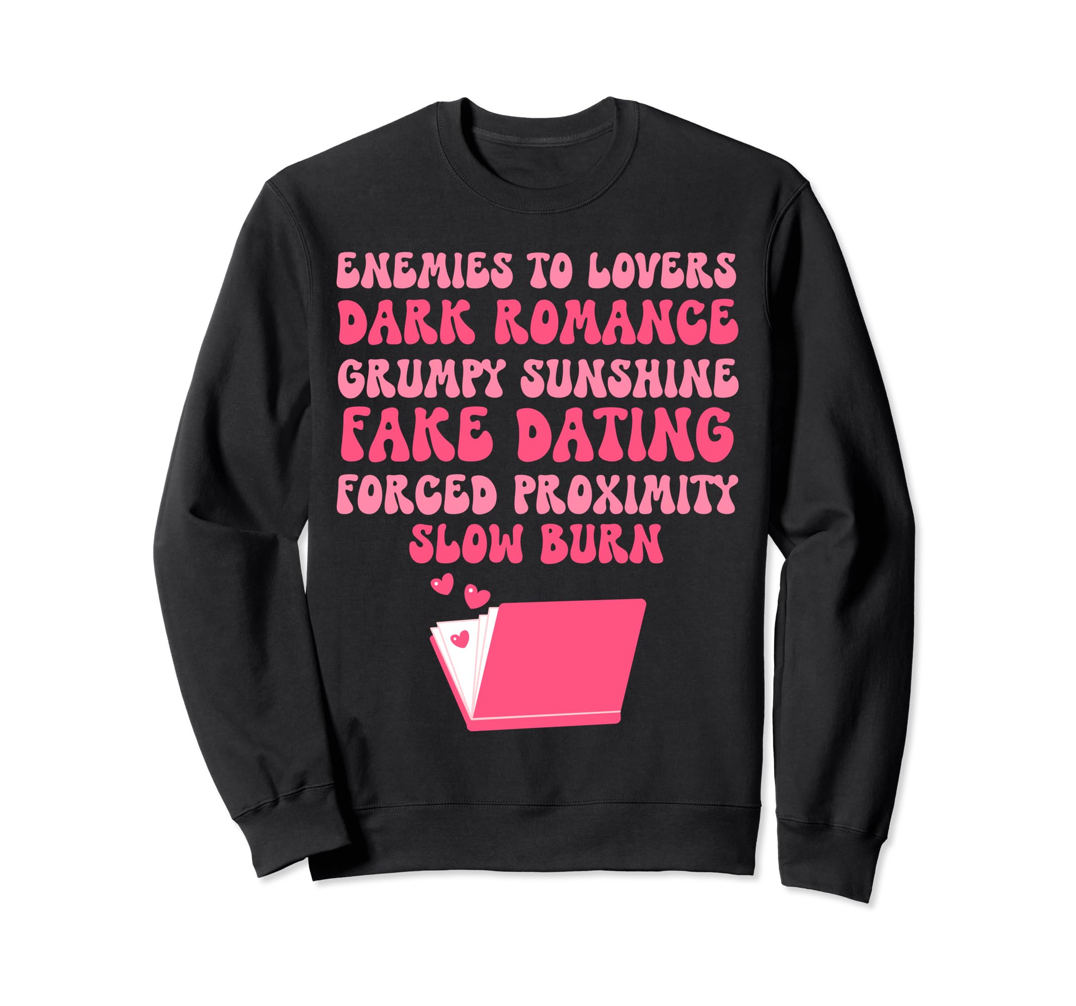 Bibliophile Romance Book Genre Sweatshirt - Custom Art Print Unisex - T-Shirt, Sweatshirt, Hoodie