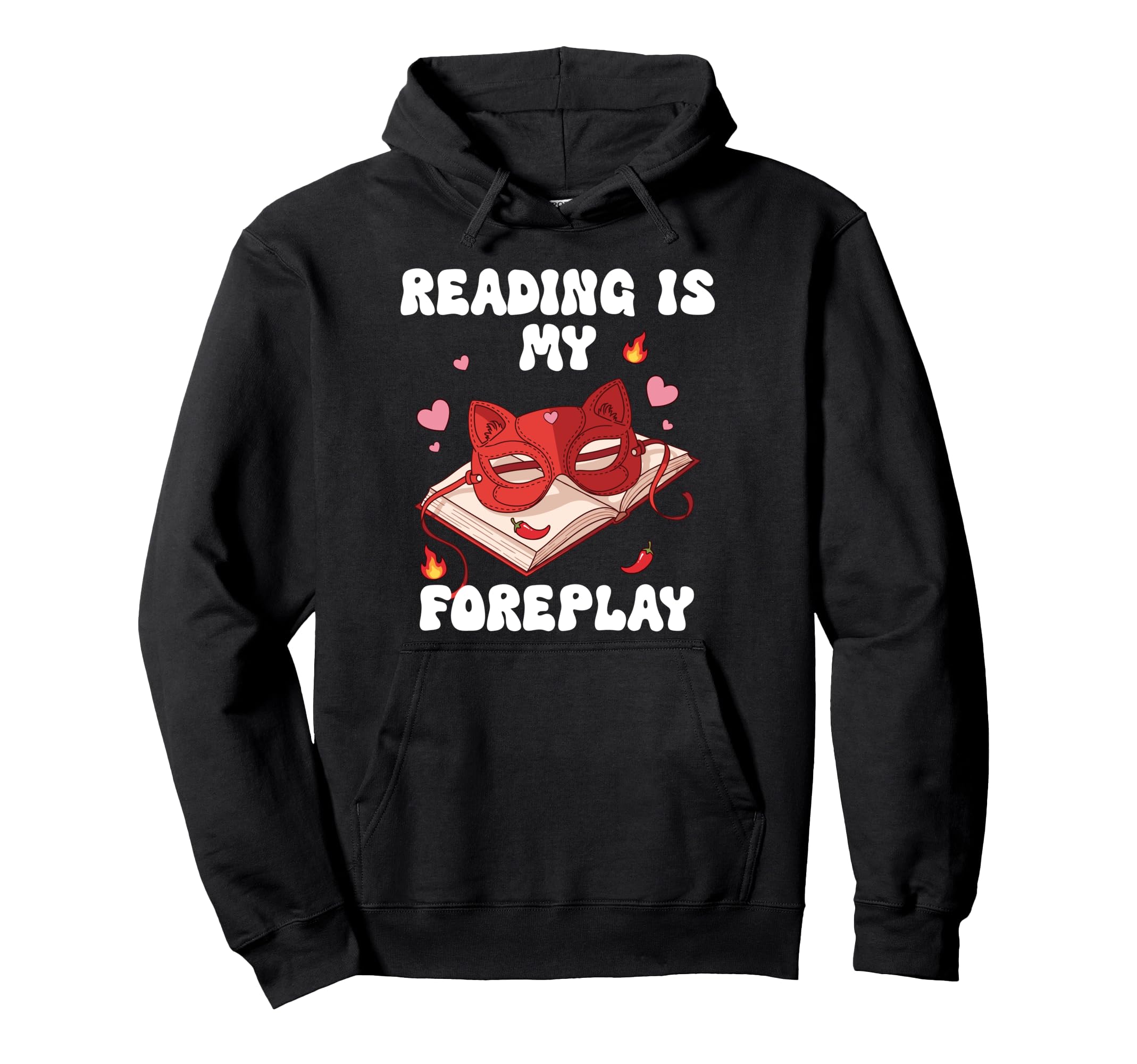 Smut Reading Is My Foreplay Spicy Dark Hoodie - Minimalist Print Unisex - T-Shirt, Sweatshirt, Hoodie