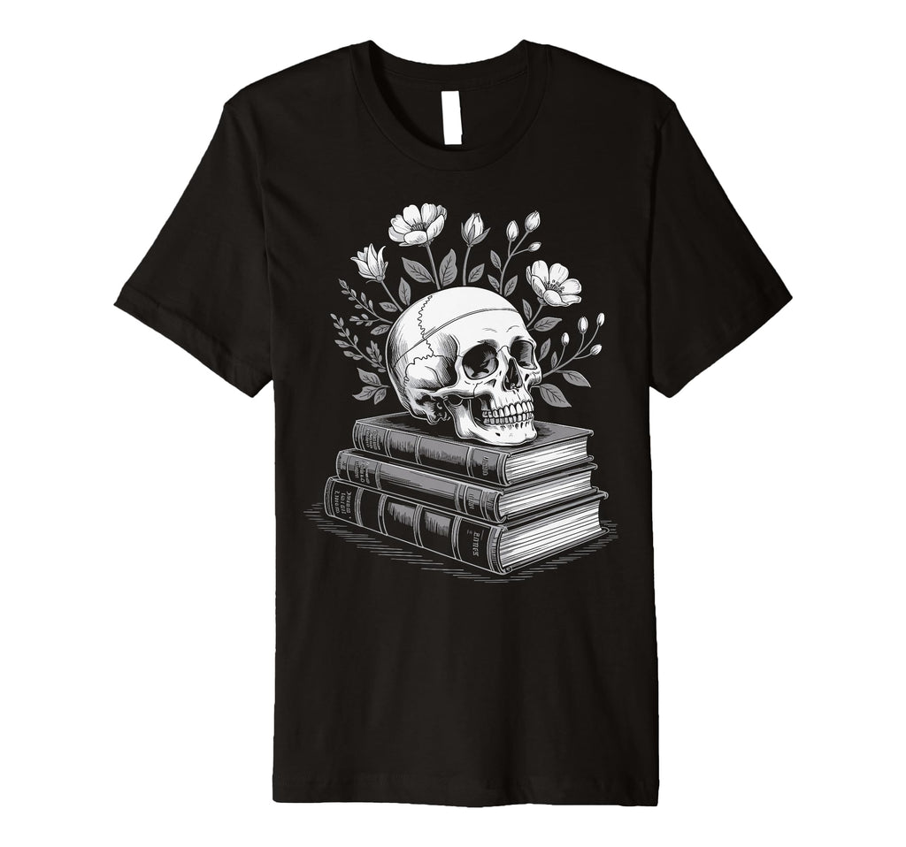 Book Skull Smut Reading T-Shirt - Casual Everyday Wear for Adults - T-Shirt, Sweatshirt, Hoodie