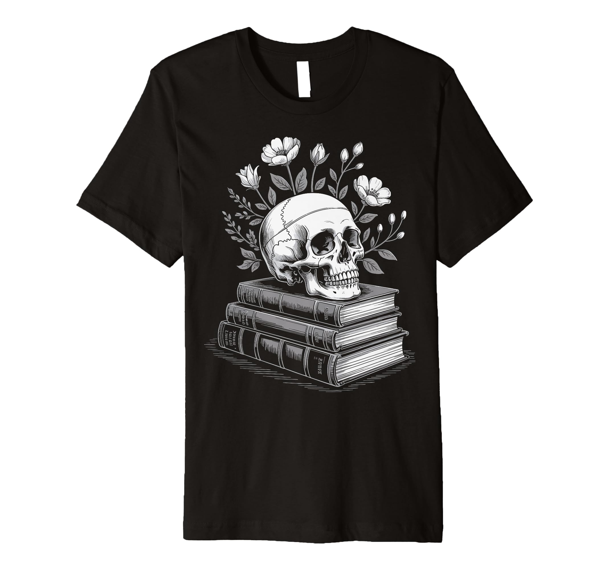 Book Skull Smut Reading T-Shirt - Casual Everyday Wear for Adults - T-Shirt, Sweatshirt, Hoodie
