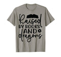 Raised Books And Dragons Fantasy Book T-Shirt - Trendy Graphic Men Women - T-Shirt, Sweatshirt, Hoodie