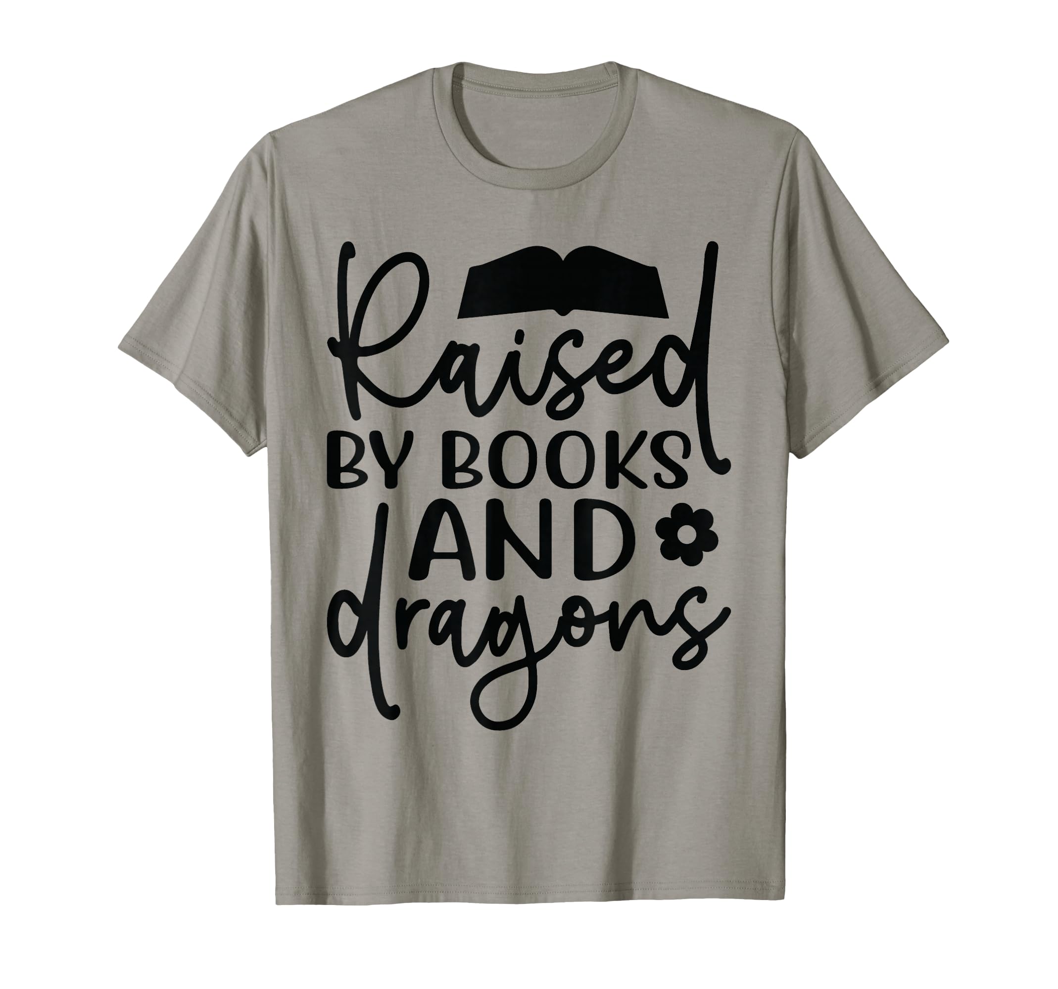 Raised Books And Dragons Fantasy Book T-Shirt - Trendy Graphic Men Women - T-Shirt, Sweatshirt, Hoodie