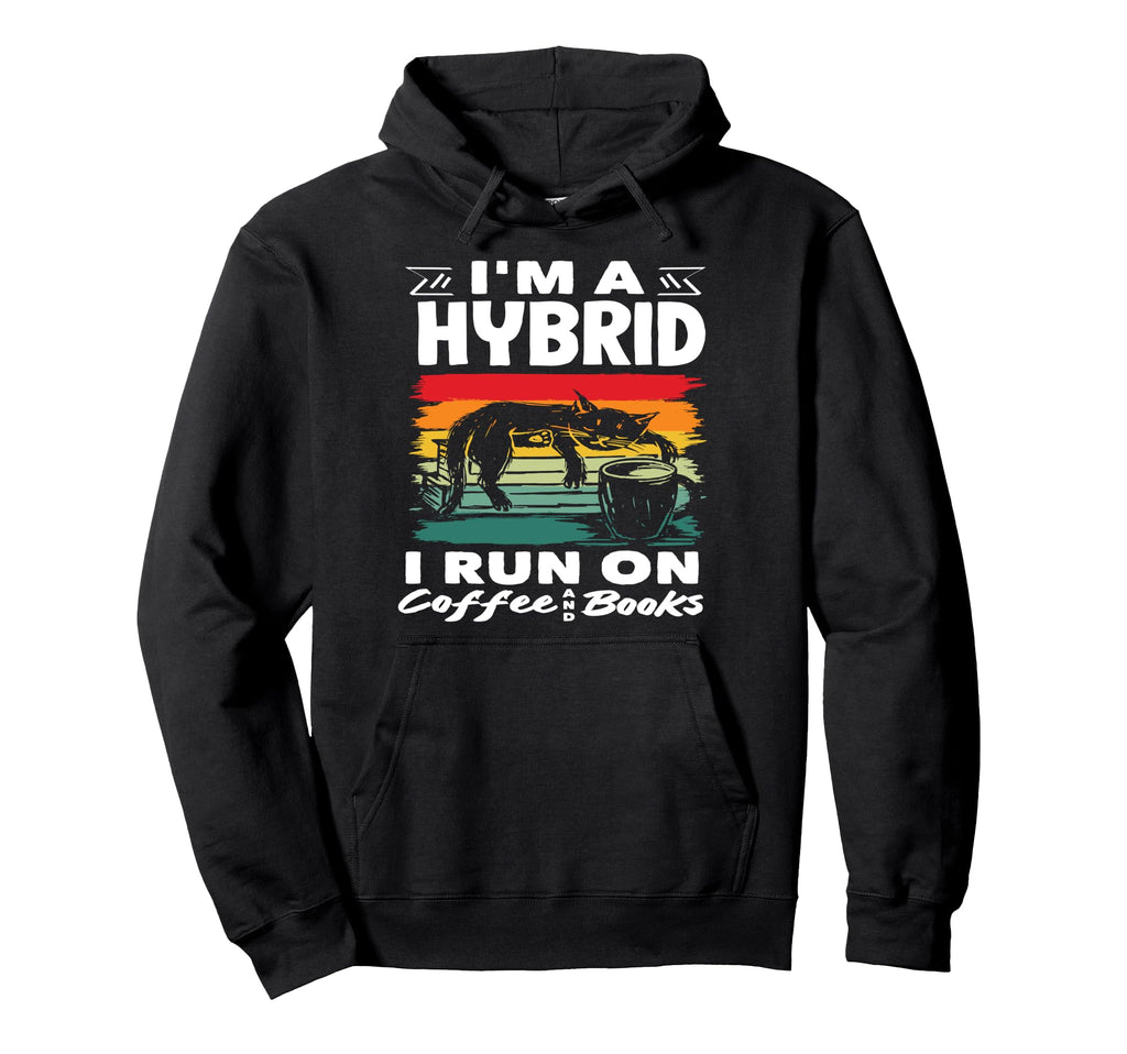 Im Hybrid Coffee Lover Run Coffee Hoodie - Casual Everyday Wear for Adults - T-Shirt, Sweatshirt, Hoodie