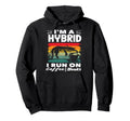 Im Hybrid Coffee Lover Run Coffee Hoodie - Casual Everyday Wear for Adults - T-Shirt, Sweatshirt, Hoodie