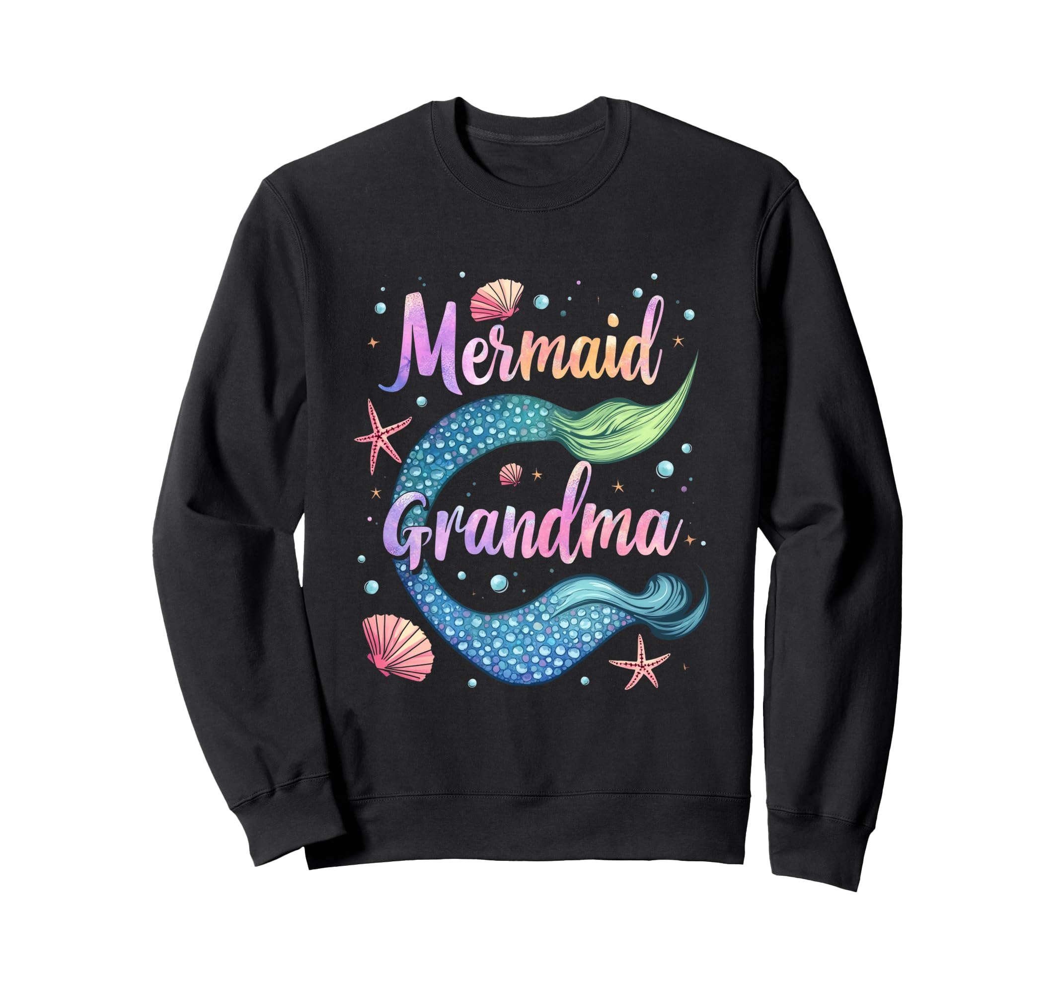 Mermaid Grandma Sweatshirt - Custom Art Print Unisex - T-Shirt, Sweatshirt, Hoodie