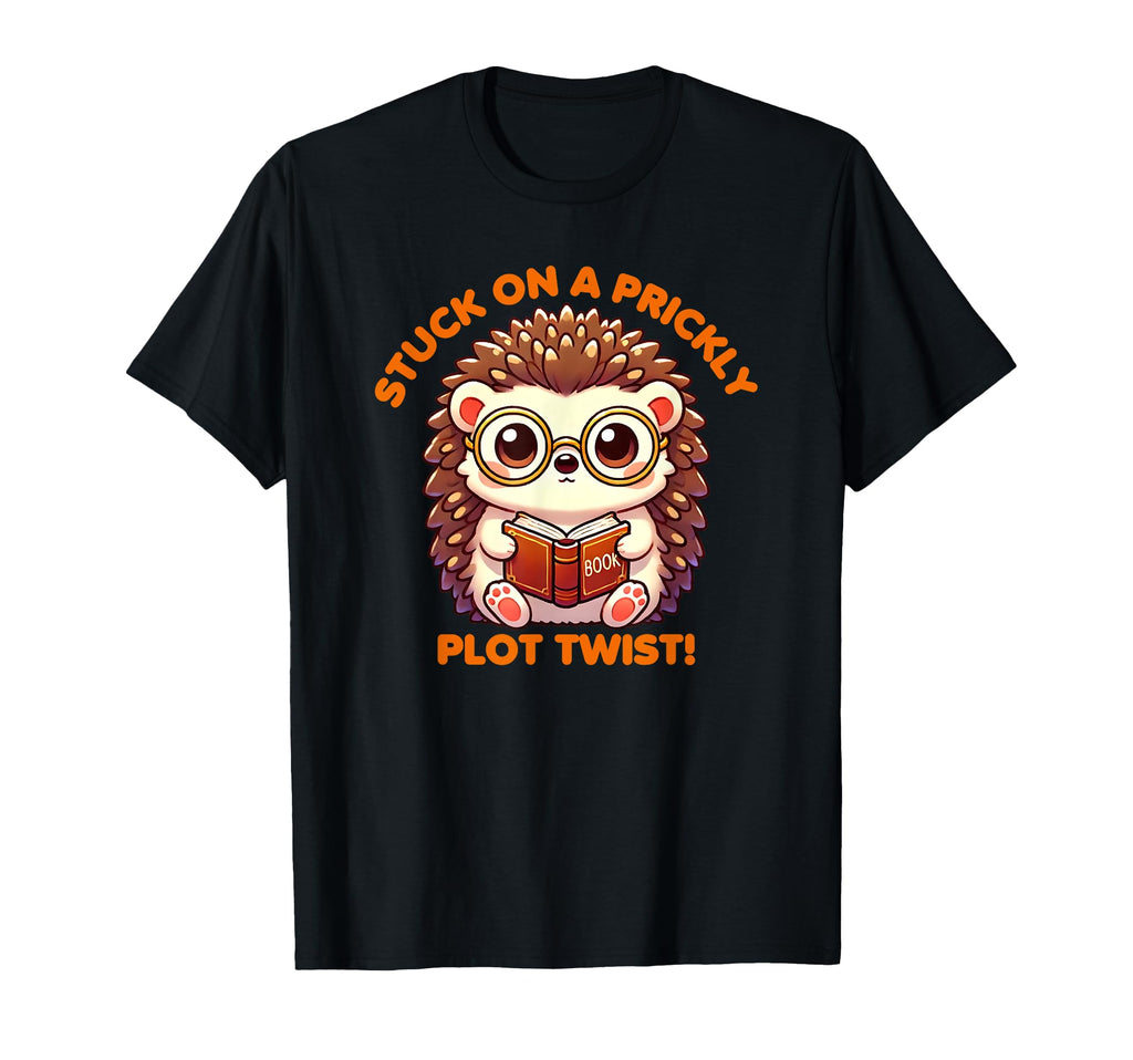 Adventures Bookish Hedgehog T-Shirt - Aesthetic Graphic Men Women - T-Shirt, Sweatshirt, Hoodie
