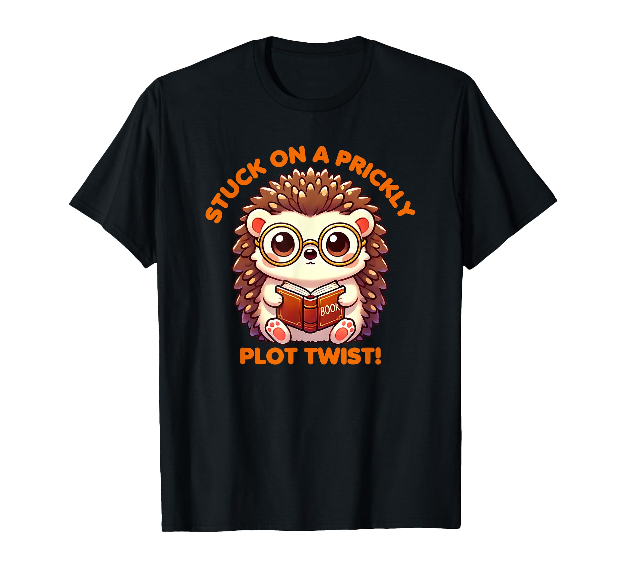 Adventures Bookish Hedgehog T-Shirt - Aesthetic Graphic Men Women - T-Shirt, Sweatshirt, Hoodie