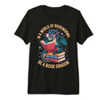 World Bookworms Be Book Dragon Tri Blend T-Shirt - Unique Graphic Men Women - T-Shirt, Sweatshirt, Hoodie