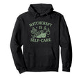 Witchcraft Is Self Care Funny Black Cat Hoodie - Minimalist Print Unisex - T-Shirt, Sweatshirt, Hoodie