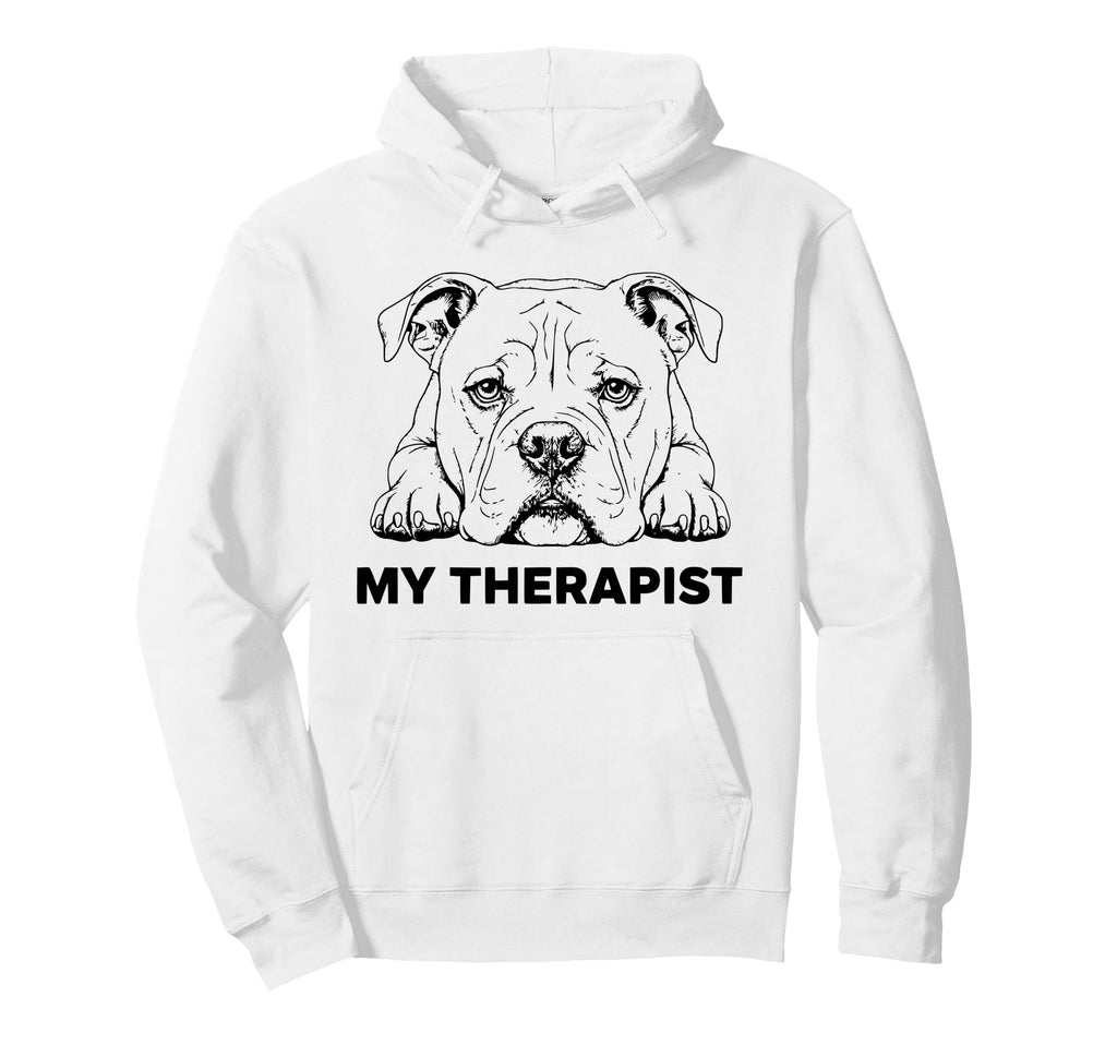Funny Dog Owner Therapy Dog Lover American Hoodie - Graphic Print Unisex - T-Shirt, Sweatshirt, Hoodie
