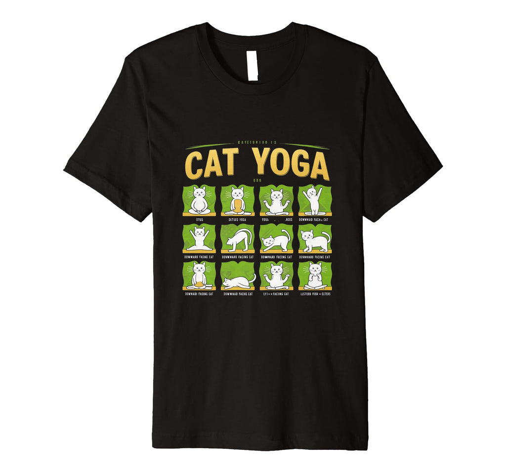 Cat Yoga Poses Cats Practicing T-Shirt - Novelty Apparel Unisex - T-Shirt, Sweatshirt, Hoodie