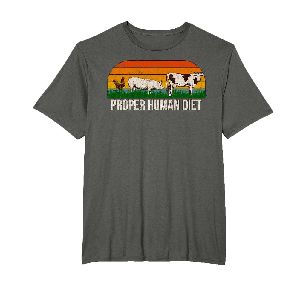Proper Human Diet Small Black T-Shirt - Trendy Graphic Unisex - T-Shirt, Sweatshirt, Hoodie
