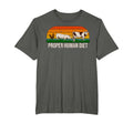 Proper Human Diet Small Black T-Shirt - Trendy Graphic Unisex - T-Shirt, Sweatshirt, Hoodie