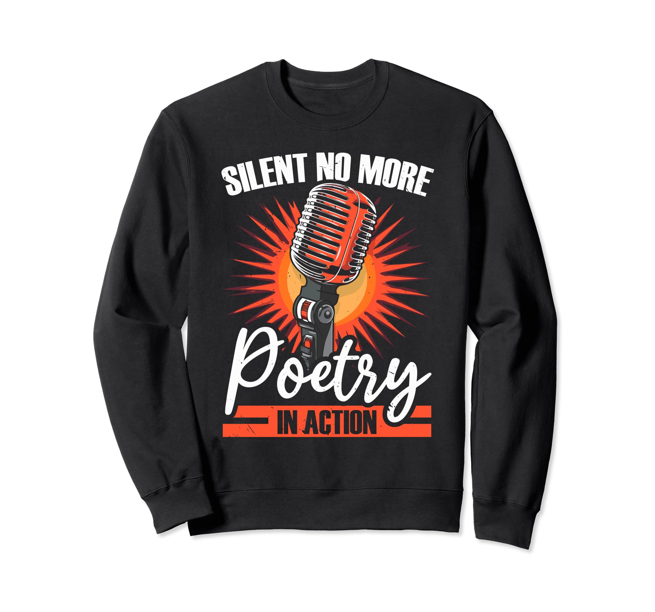 Poetry Slam Poet Novel Writer Poem Sweatshirt - Minimalist Print Men Women - T-Shirt, Sweatshirt, Hoodie